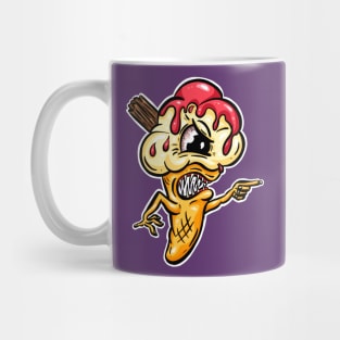 I Scream Ice Cream Monster Cartoon Mug